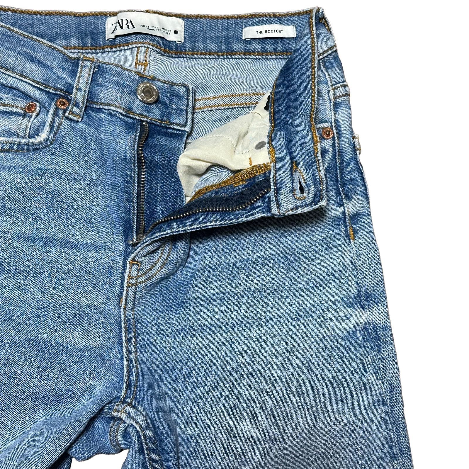 ZARA THE BOOTCUT ストレッチ ハイウエスト ブーツカットデニム ライト