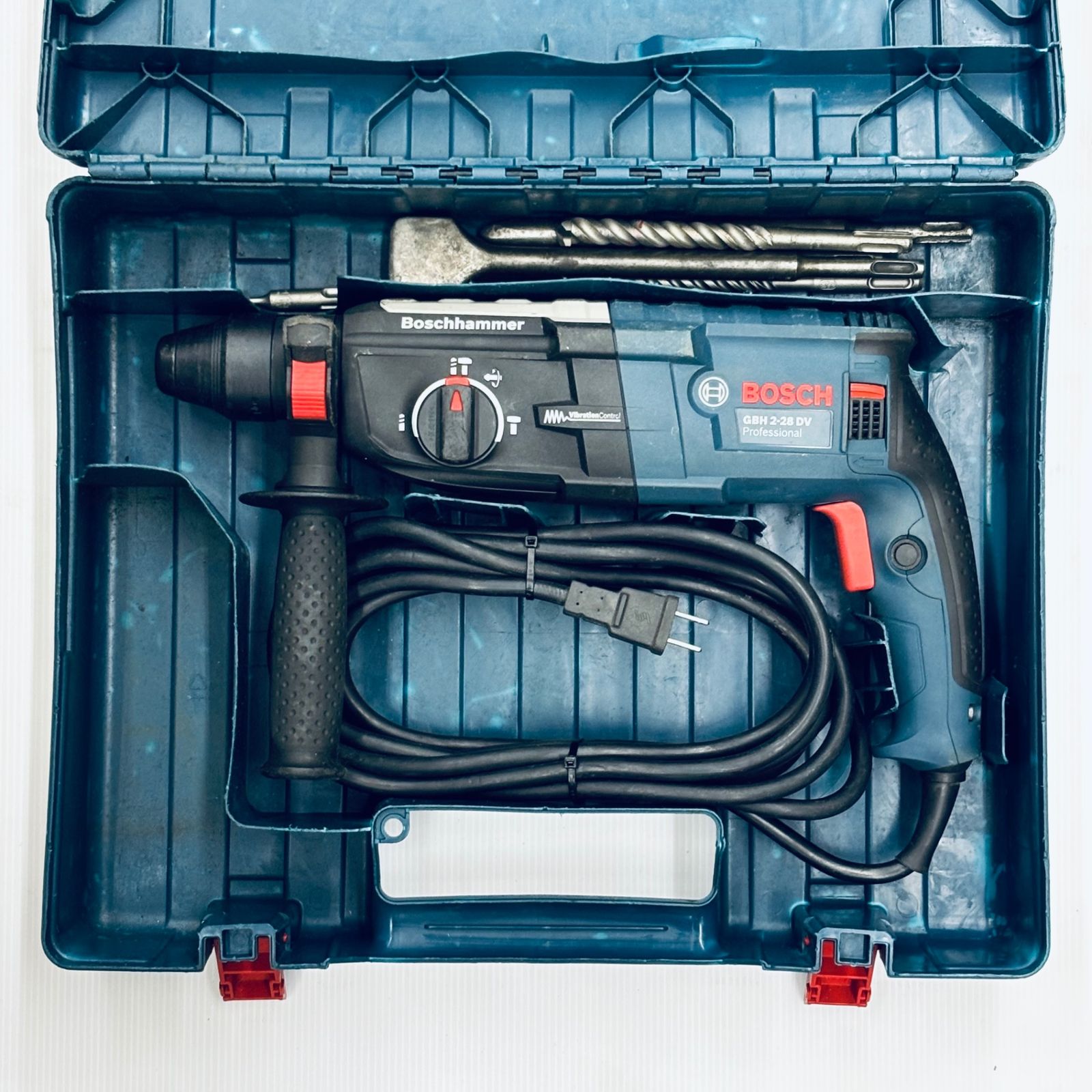 動作良好 BOSCH ボッシュ 28 mm 3モード ハンマードリル ハンマドリル GBH 2 DVビット付き