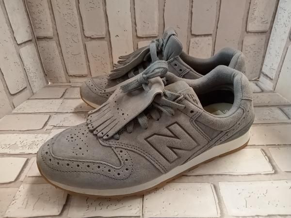 balance ニュー ンス スニーカー タッセル スウェード 24 0 cm グレー