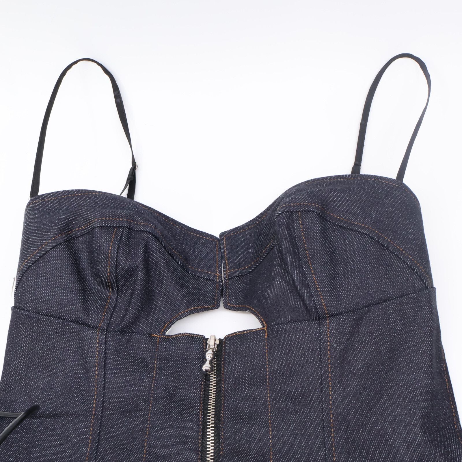  FETICO フェティコ FTC 232 0801 23 SS ﾌﾞﾙｰ BUSTIER DENIM DRESS ﾋﾞｽﾁｪﾃﾞﾆﾑﾄﾞﾚｽ 1 その他 その他
