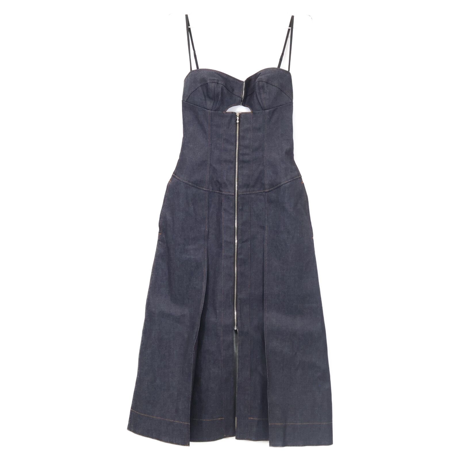 FETICO フェティコ FTC 232 0801 23 SS ﾌﾞﾙｰ BUSTIER DENIM DRESS ﾋﾞｽﾁｪﾃﾞﾆﾑﾄﾞﾚｽ 1