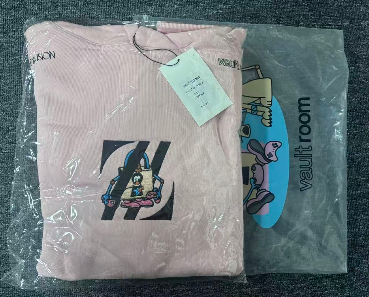 新品 Vaultroom ZETA DIVISION foodie パーカー ボルトルーム ピンク