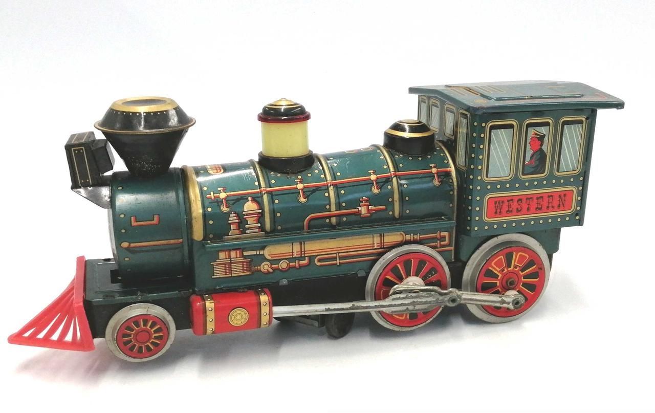 BATTERY OPERATED 機関車 ブリキ製 WESTERN SPECIAL LOCOMOTIVE tinplate