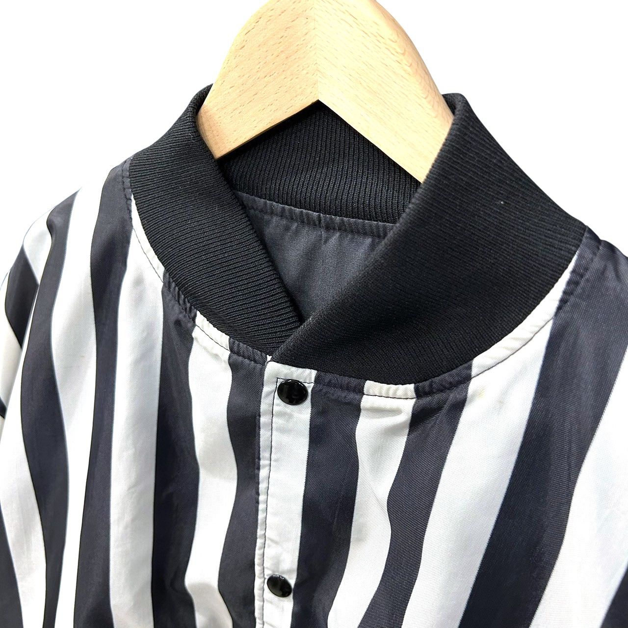 80s ビンテージ BUTWIN リバーシブル レフェリージャケット XXL 黒白