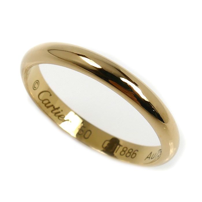 CARTIER カルティエ K 18 YG イエローゴールド 1895 ウェディング リング 指輪 10号 50 2 g レディース