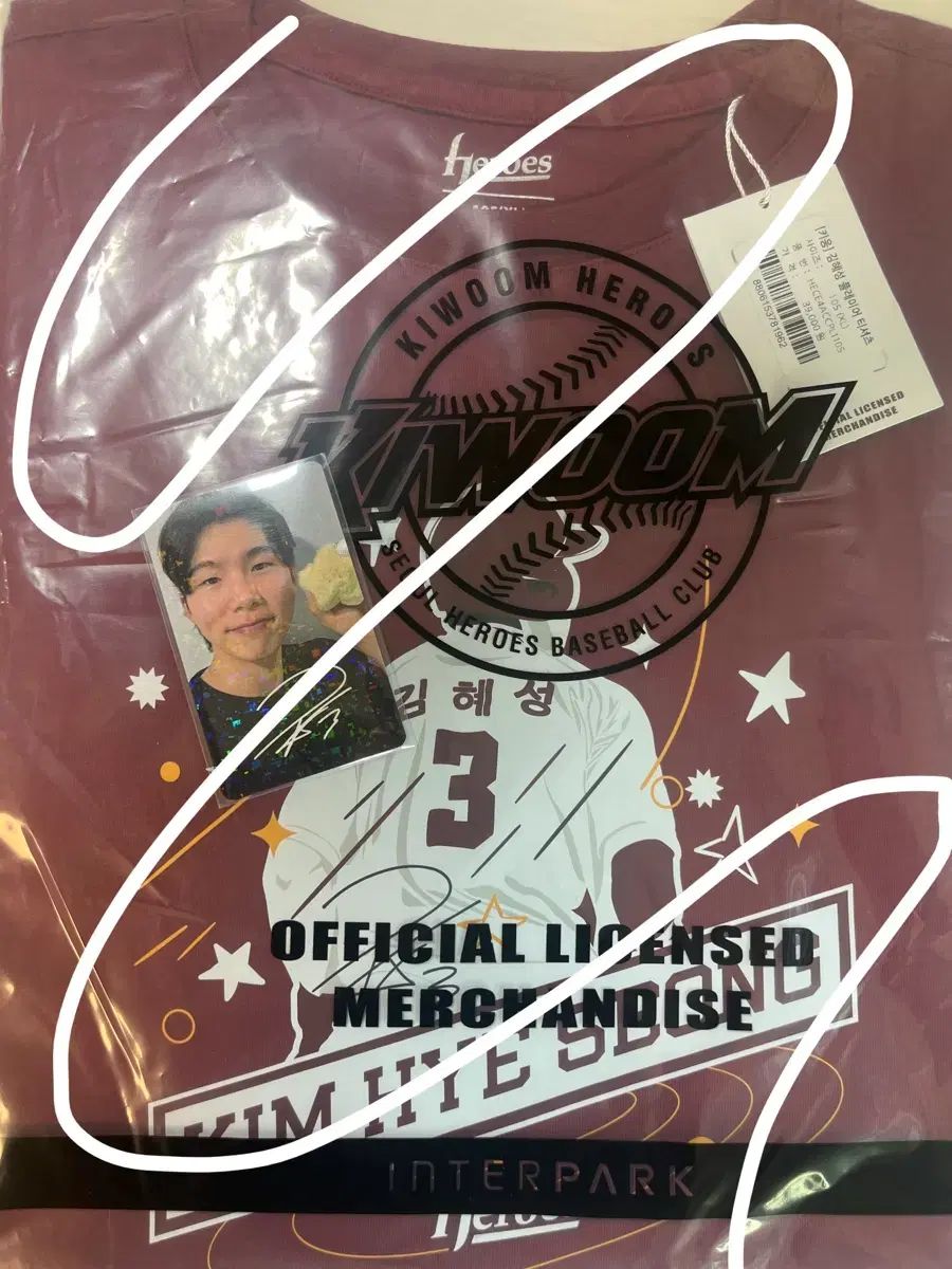 モデル 金 慧成₍キム ヘソン プレイヤー Tシャツ 105 トレカ セット