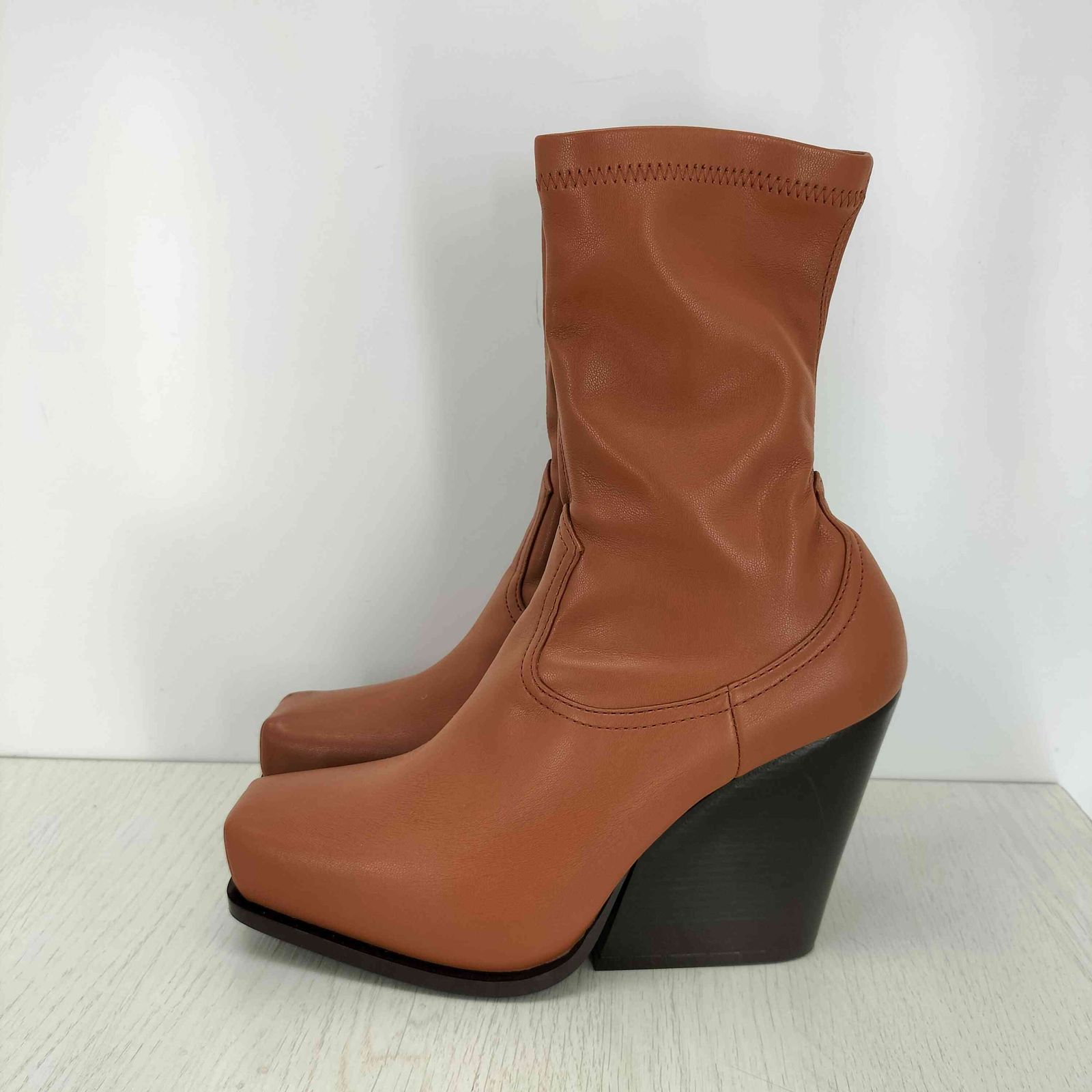 ステラマッカートニー STELLA McCARTNEY カウボーイ ジップ ストレッチ アンクル ブーツ レディース EUR 37