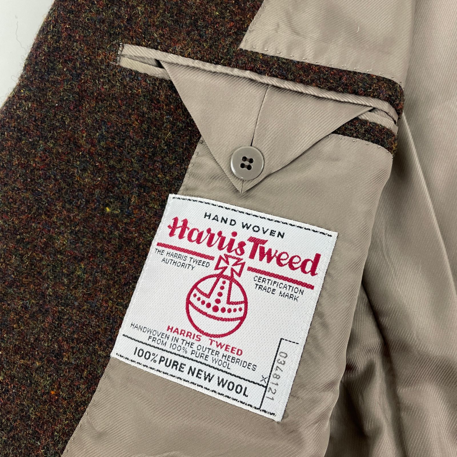 TOMORROWLAND HARRIS TWEED トゥモローランド ハリスツイード 2B