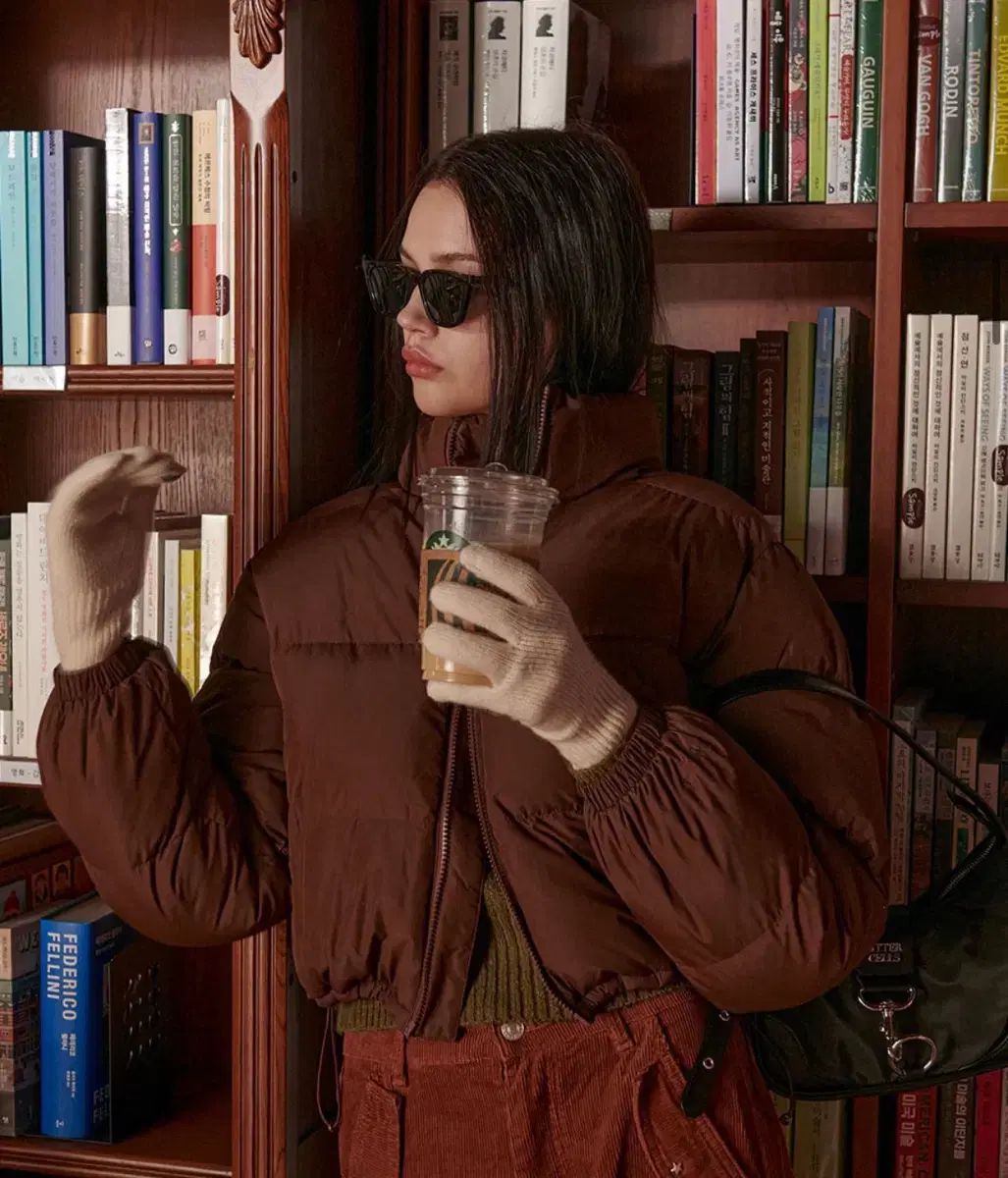 BITTER CELLS ビターセルズ クロップドダウン ブラウン