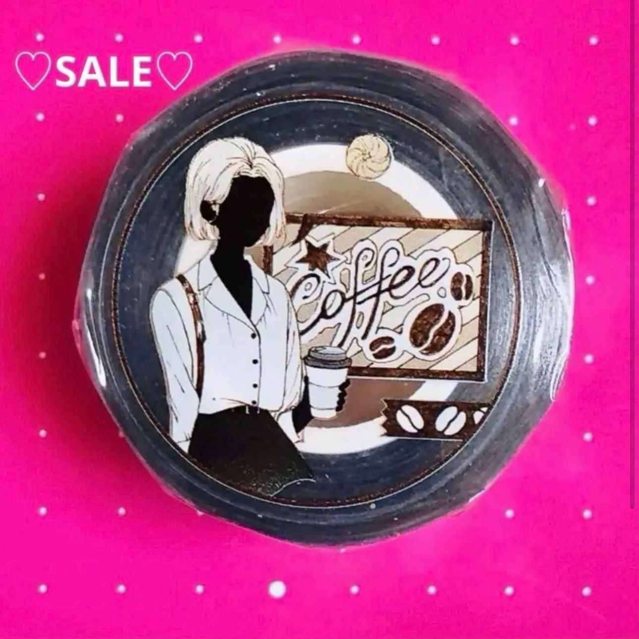 PET 5 cm 10 m coffee 海外マスキングテープ 海外マステ コーヒー