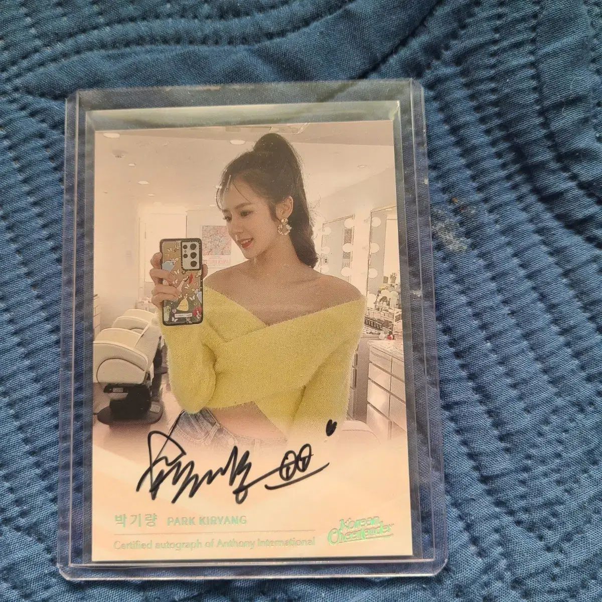 パク チリョン チアリーダー 10 私服 サイン入り オート