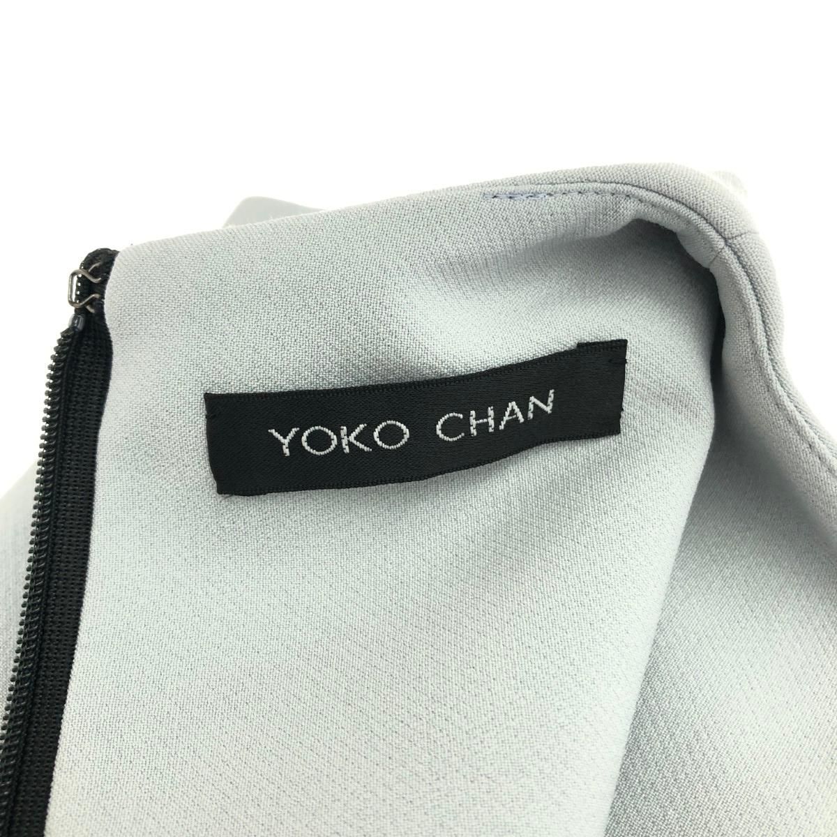 YOKOCHAN ヨーコチャン ノースリーブワンピース サイズ:36 ブルー