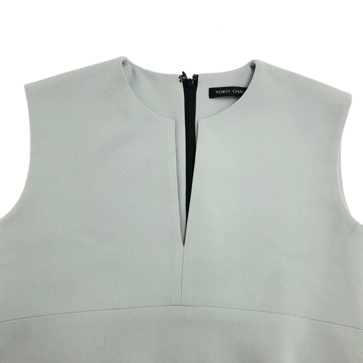 YOKO CHAN ノースリーブワンピース　サイズ36 ヨーコチャン　美品 YOKOCHAN ヨーコチャン ノースリーブワンピース サイズ:36 ブルー