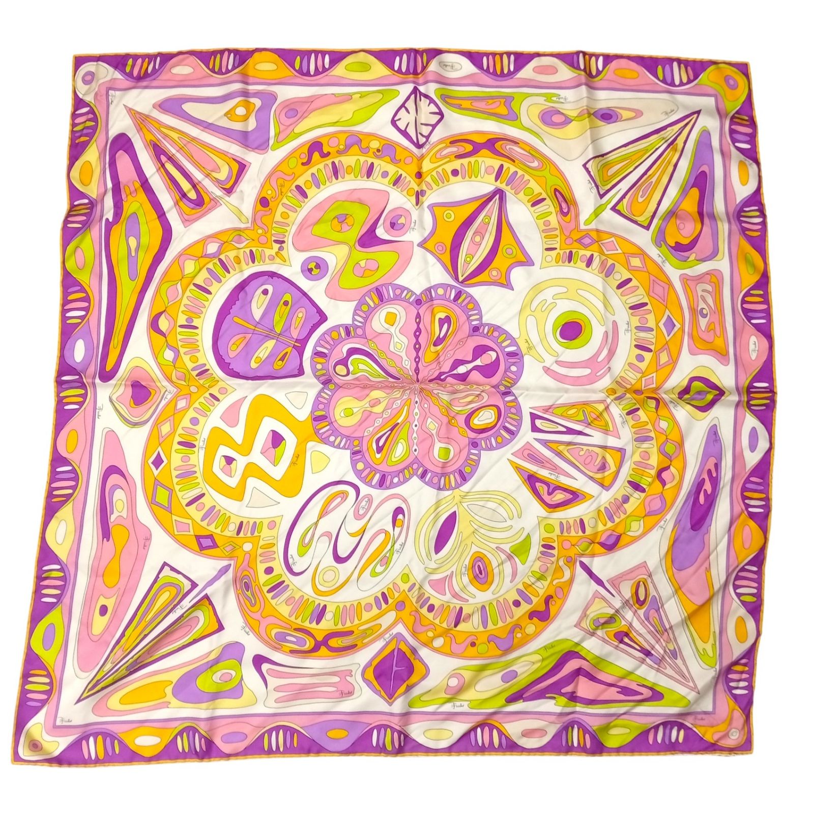 安い EMILIO PUCCI エミリオ プッチ スカーフ シルク100% 【】JA-25