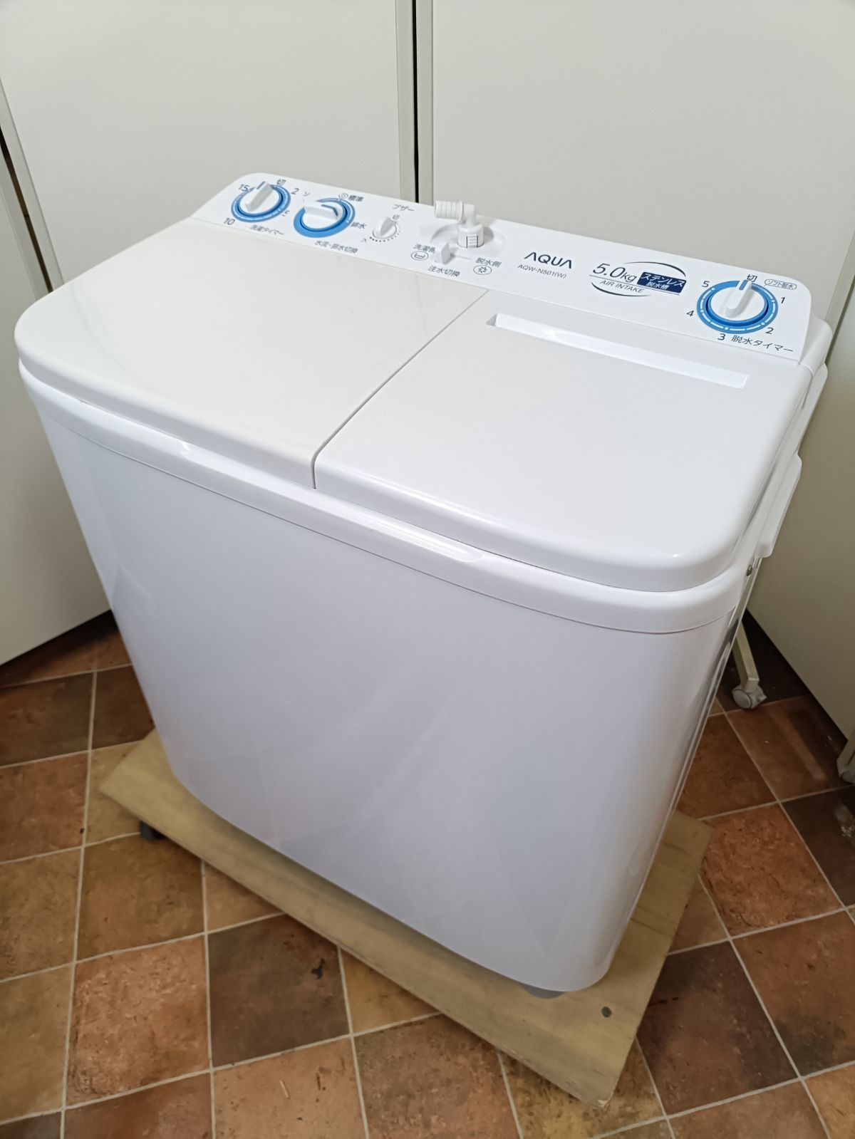 アクア AQUA 二槽式洗濯機 AQW N 501 W 5 0 kg 製