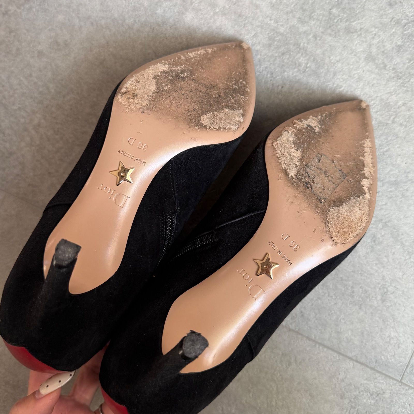 Christian Dior クリスチャンディオール ハートデザイン スエード