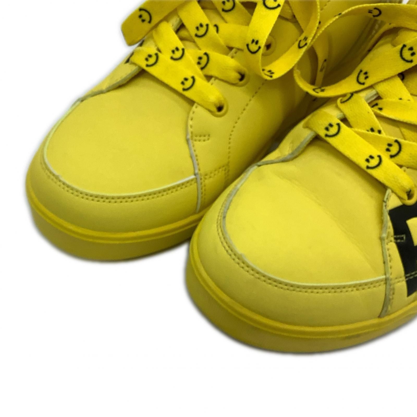 中古 パーリーゲイツ PEARLY GATES ゴルフシューズ 24cm イエロー