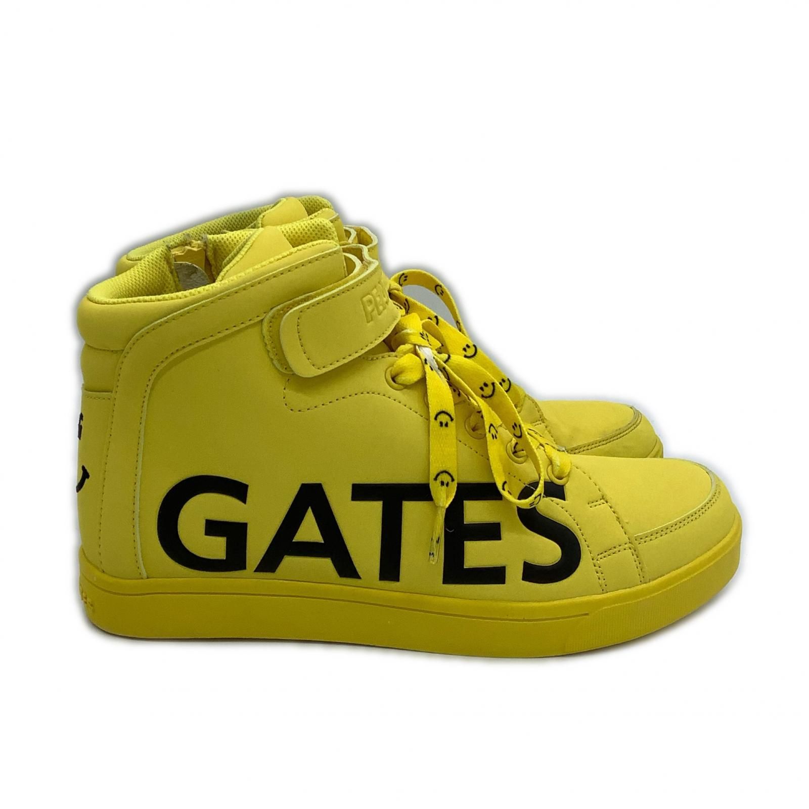 中古 パーリーゲイツ PEARLY GATES ゴルフシューズ 24cm イエロー