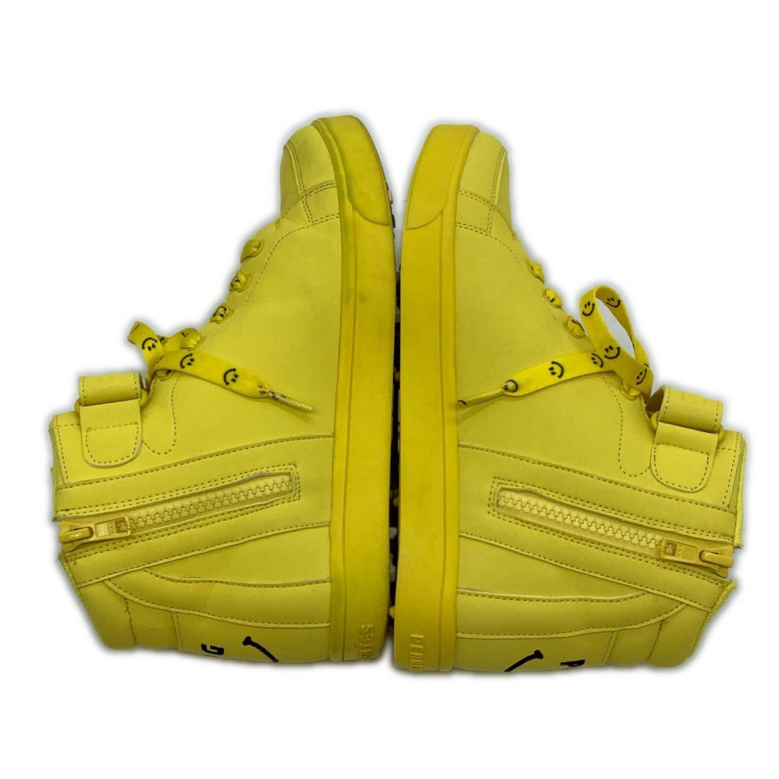 24cm パーリーゲイツ 053-0192312 ニコちゃん ゴルフシューズ 中古 パーリーゲイツ PEARLY GATES ゴルフシューズ 24cm イエロー