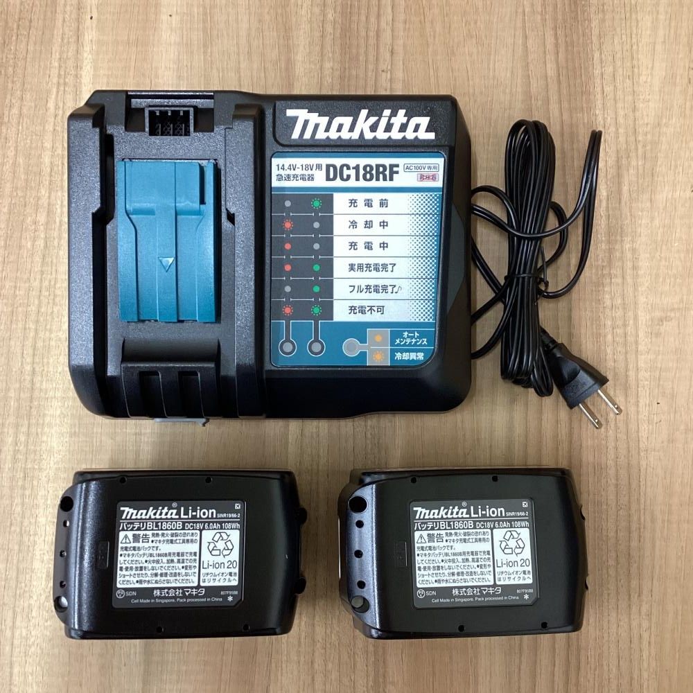 makita マキタ BL 1860 B×2 DC 18 RF Vバッテリ 充電器ｾｯﾄ 201