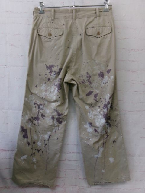 NEEDLES ニードルズ Safari Pant-Cotton Gabardine ペイントパンツ GL 152 ベージュ M