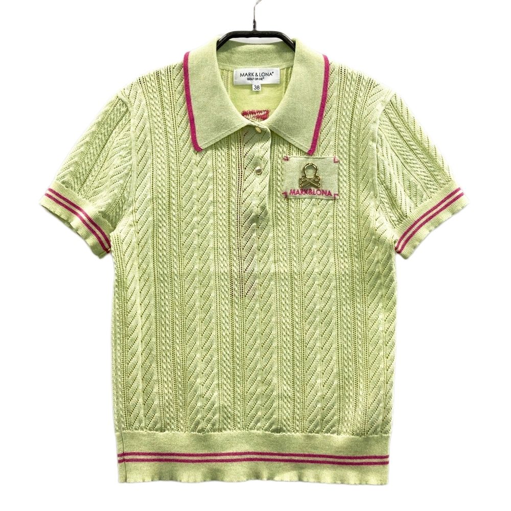 サイズ：38 MARK&LONA マークアンドロナ 2025年モデル 半袖 ニット