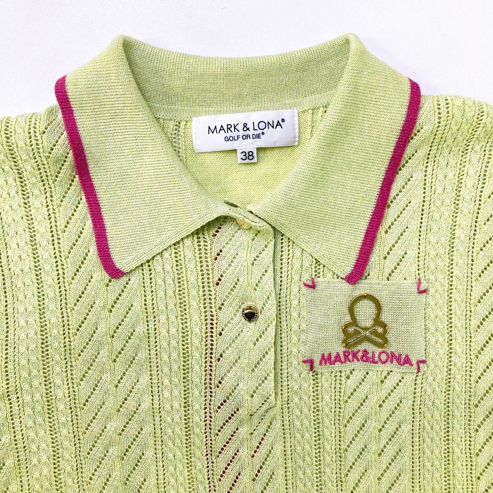 サイズ：38 MARK&LONA マークアンドロナ 2025年モデル 半袖 ニット