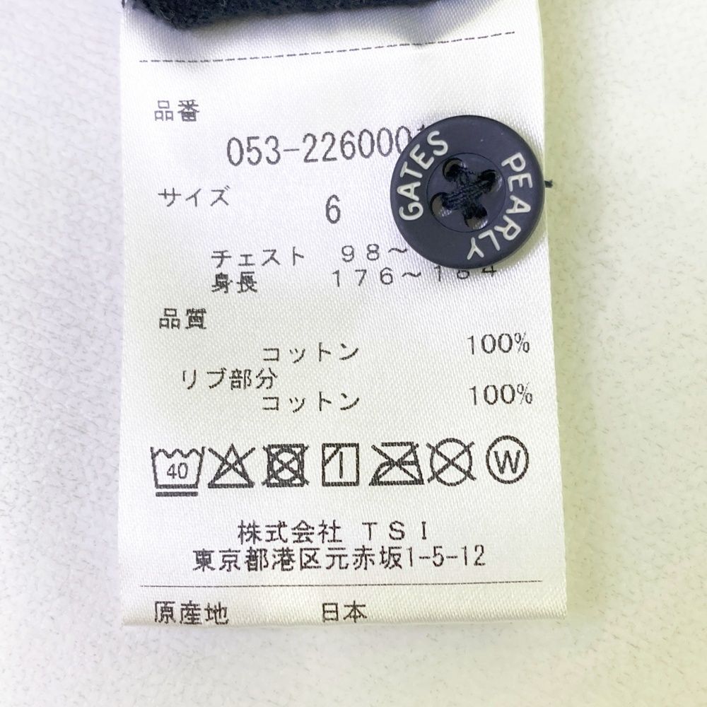 サイズ：6 PEARLY GATES パーリーゲイツ 2022年 半袖ポロシャツ バック