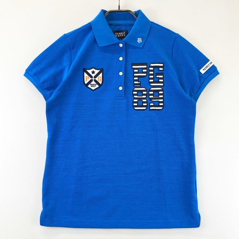 サイズ：2 PEARLY GATES パーリーゲイツ 半袖ポロシャツ ブルー系