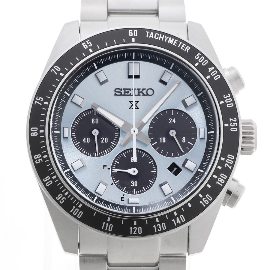 セイコー SEIKO プロスペックス スピードタイマー SBDL 109 V 192ｰ0 AH 0 ライトブルー クオーツ ソーラー 商品番号 A-159525