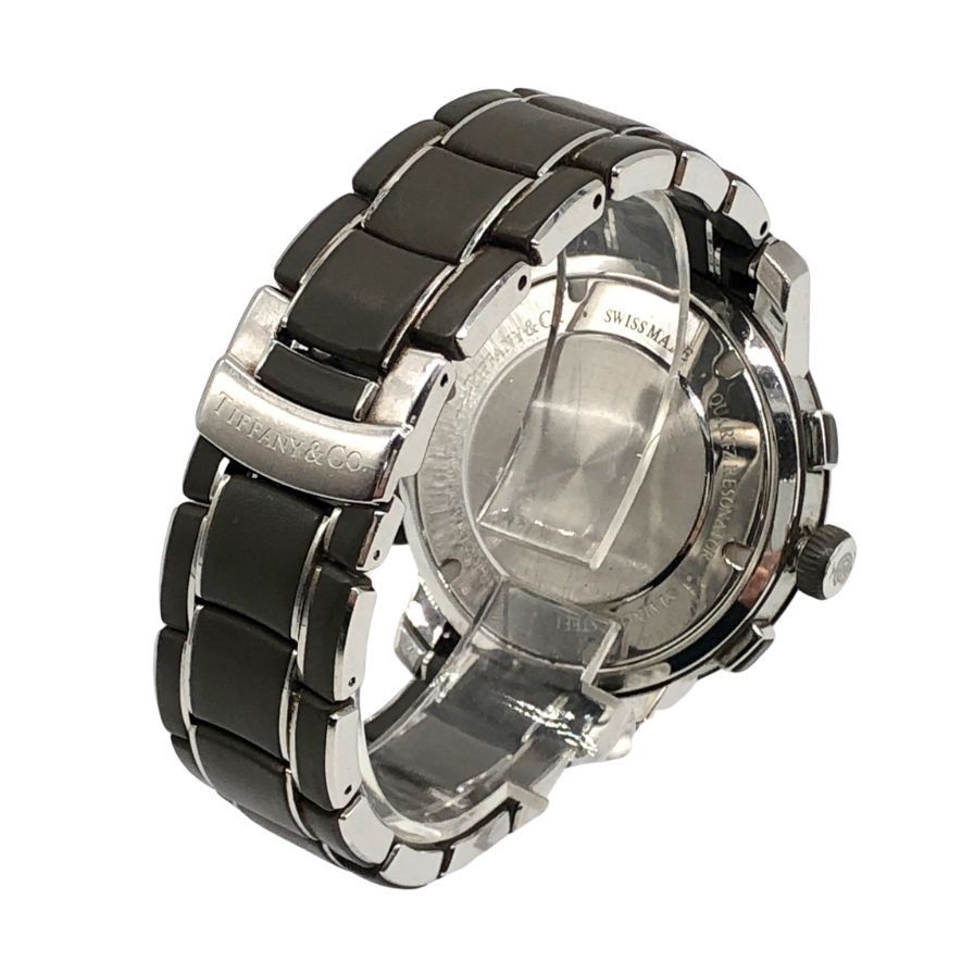 ティファニー クロノグラフ 腕時計 T 57 ケースバックシルバー AFI 6