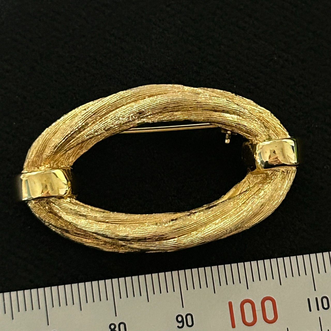 良品】Christian Dior ディオール ヴィンテージ ブローチ 金色 GERMANY