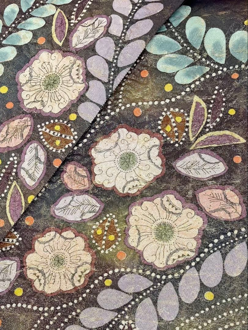 辻ヶ花 袋帯 落款入 正絹 お太鼓柄 D196 - メルカリ