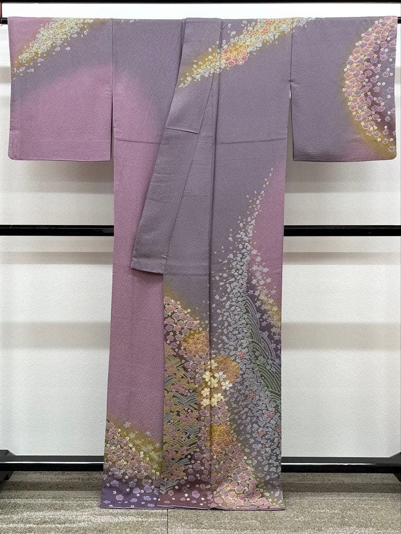 存在感のおぼろ染 染色家作品 本絞り訪問着 正絹☆6099 【公式通販】