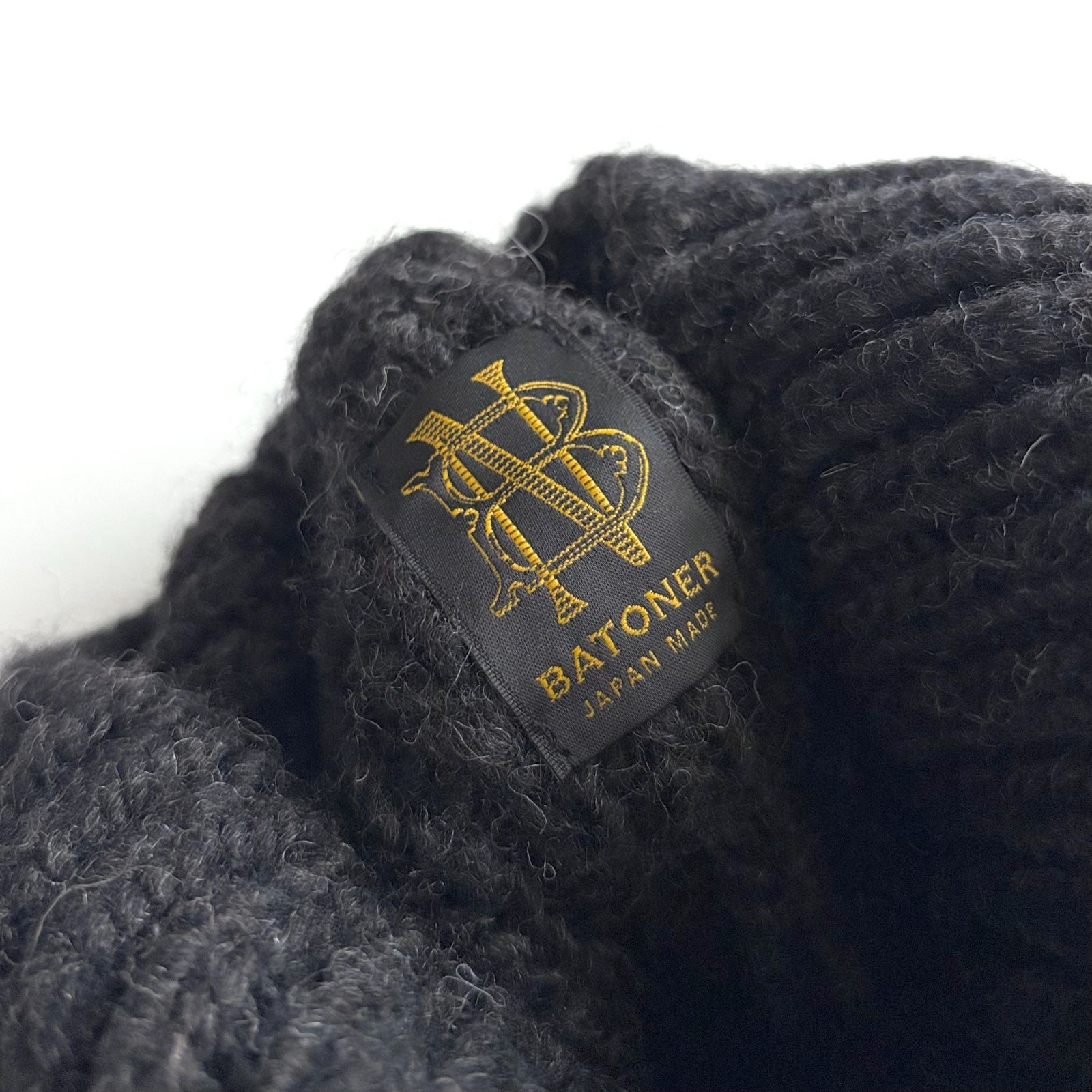 美品 / BATONER バトナー / SPREAD ALAN CREW NECK ウール100