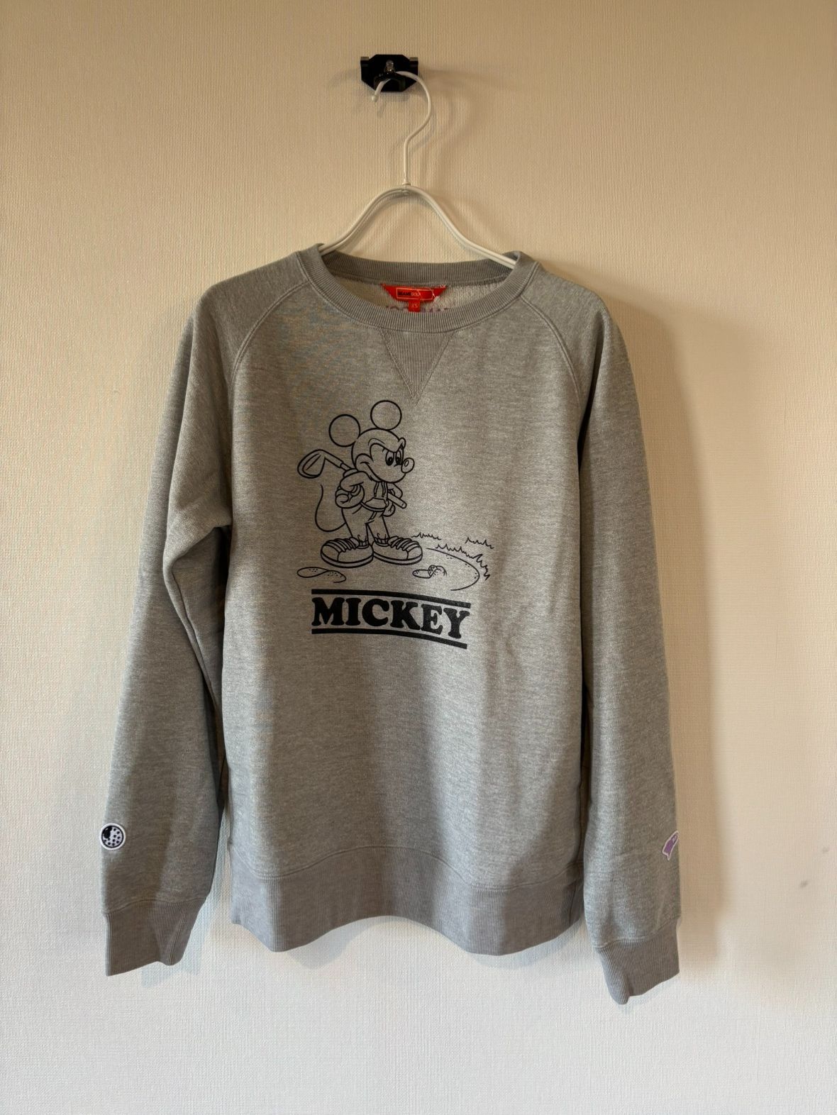 BEAMS GOLF × Disney / ミッキー スウェット / GREY / XSサイズ / 新品