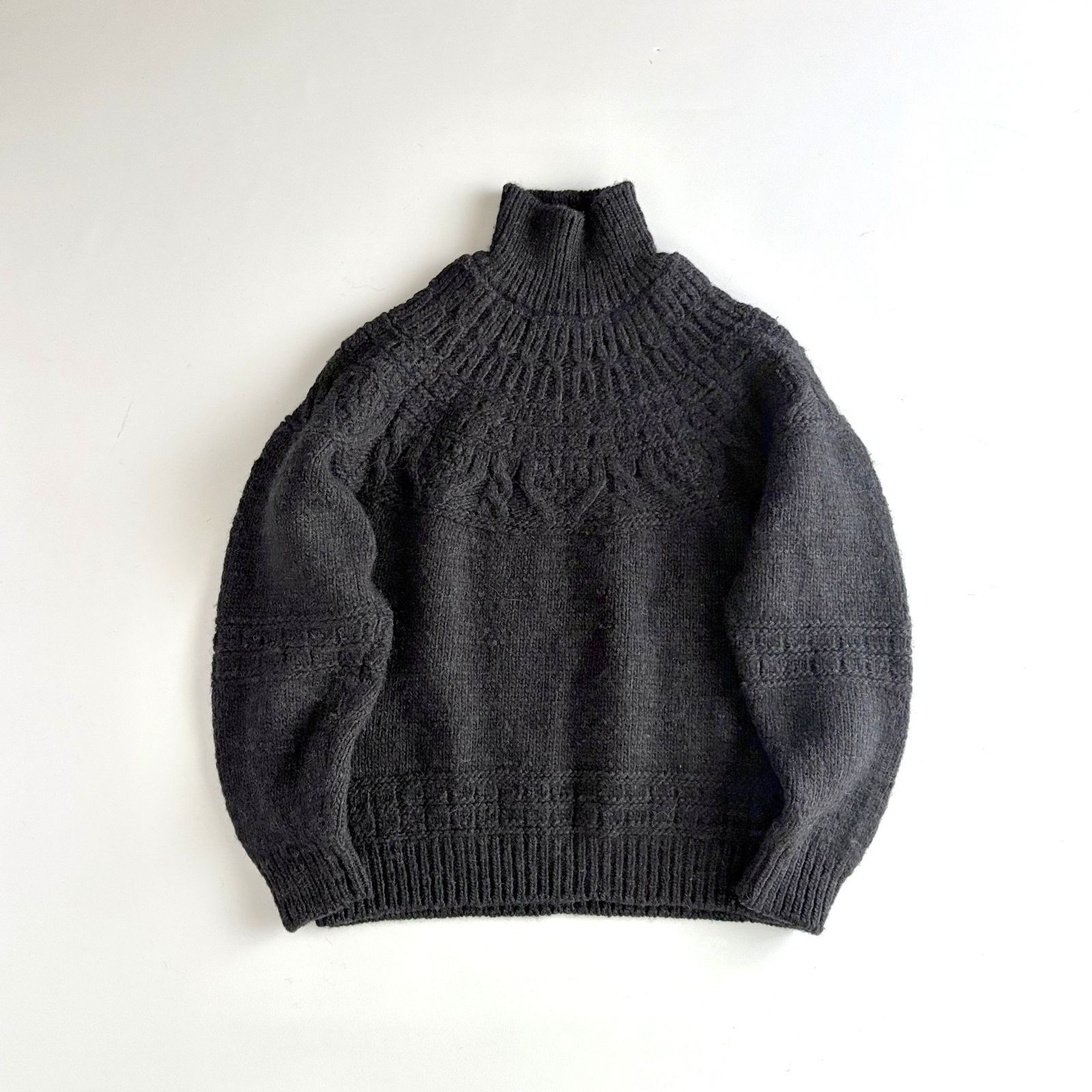 美品 / BATONER バトナー / SPREAD ALAN CREW NECK ウール100