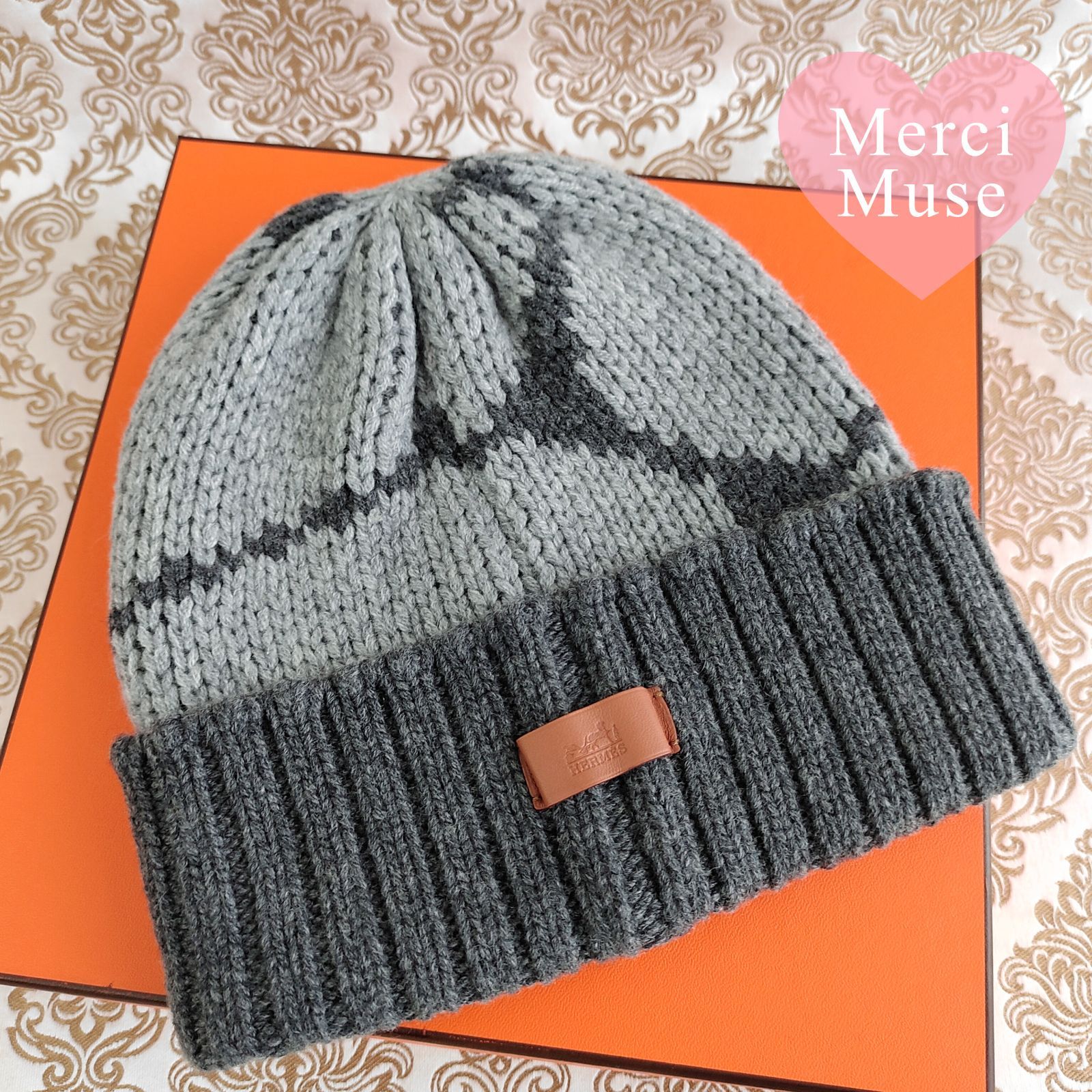 ❤お得なお品❤クリーニング済み クリックセヌエカシミヤニット帽 S