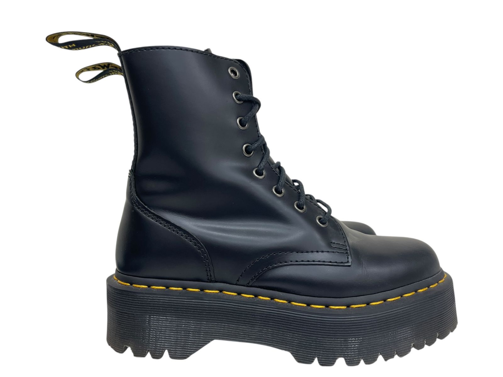 Dr.Martens ドクターマーチン JADON 8ホールブーツ ジェイドン 厚底 レザー AW 006 UK 5 24 cm ブラック×イエロー レディース 045
