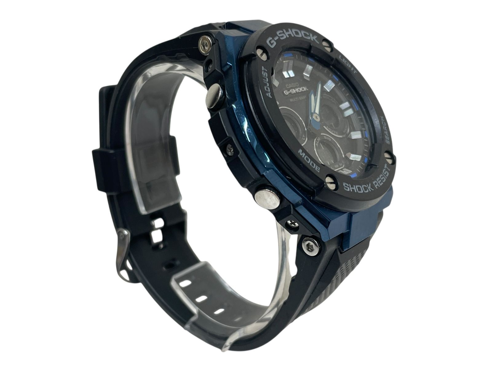  CASIO カシオ G SHOCK Gショック マルチバンド6 デジアナ腕時計 GST W 300 1 A 2 JF ブラック ブルー メンズ 045 腕時計(クォーツ) 腕時計(アナログ)