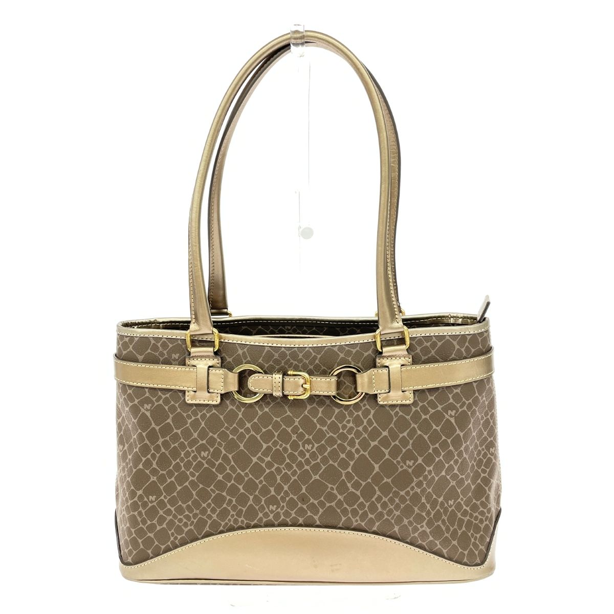 NINA RICCI ニナリッチ トートバッグ ジラフ柄/PVC ブラウン