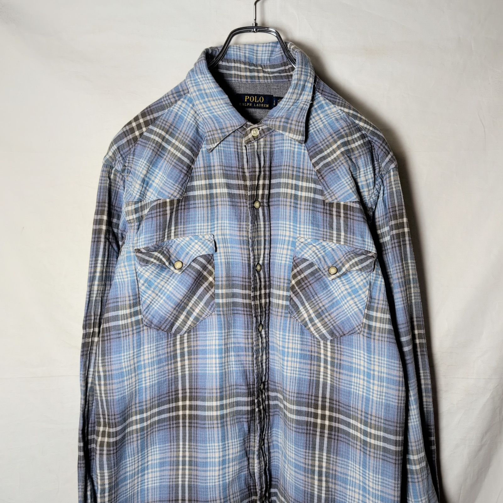 Ralph Lauren ラルフローレン ウエスタンシャツ ネルシャツ 長袖シャツ f