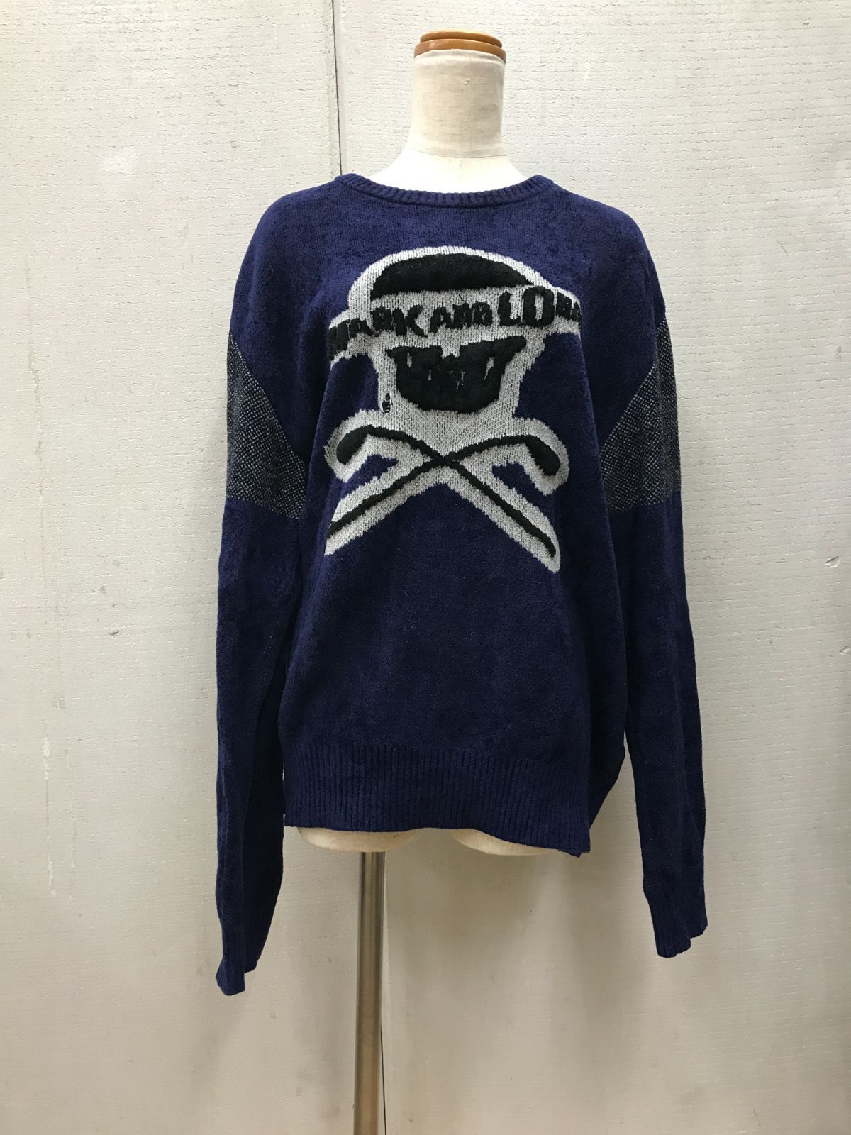 MARK&LONA マークアンドロナ セーター スカル ネイビー - メルカリ