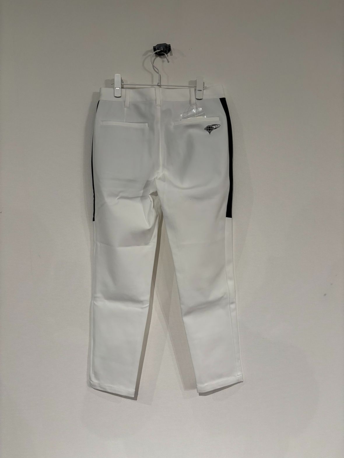 BEAMS GOLF OR Feb Mix サイドライン スリムパンツ WHITE Sサイズ