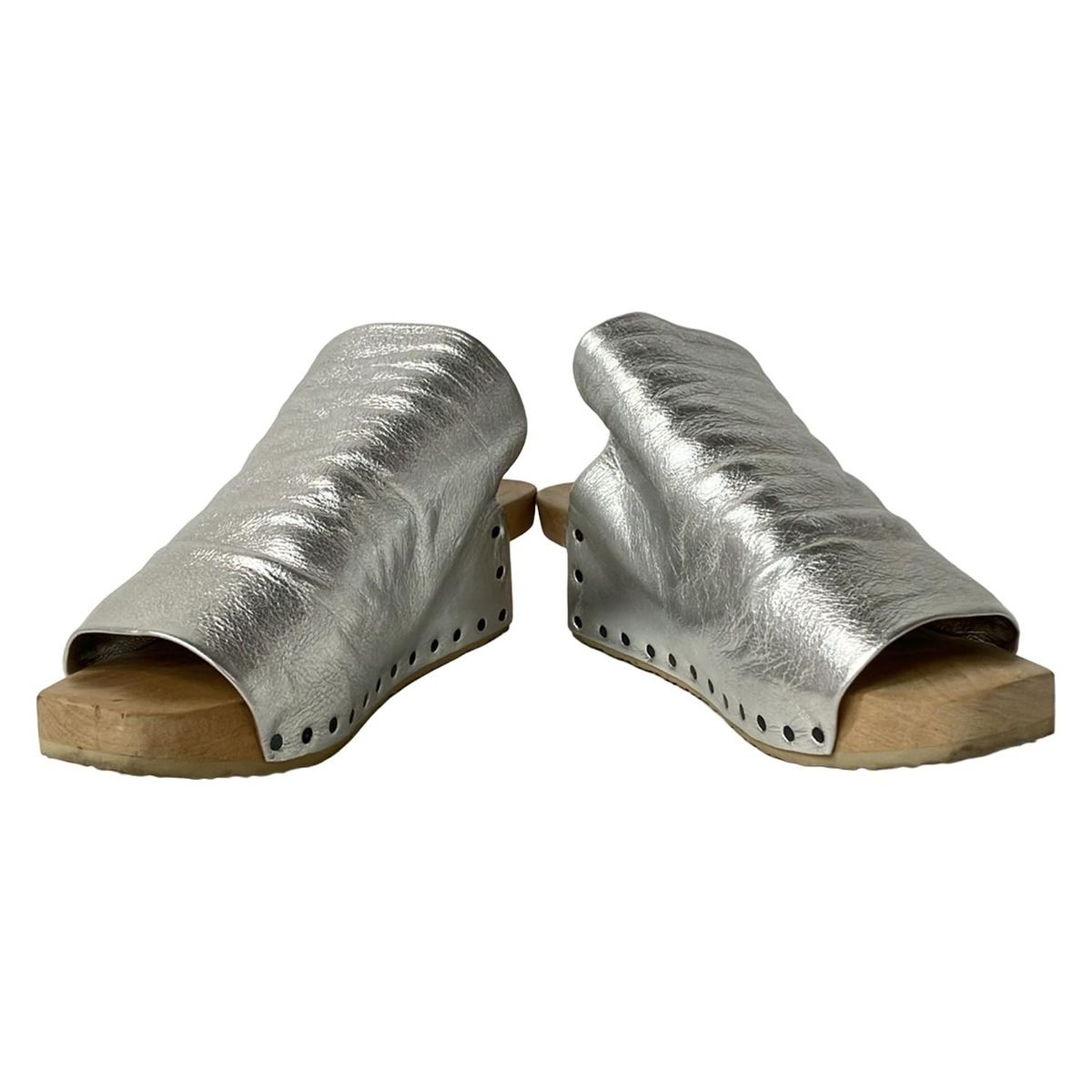 trippen トリッペン ミュール 38 レディース - シルバー レザー