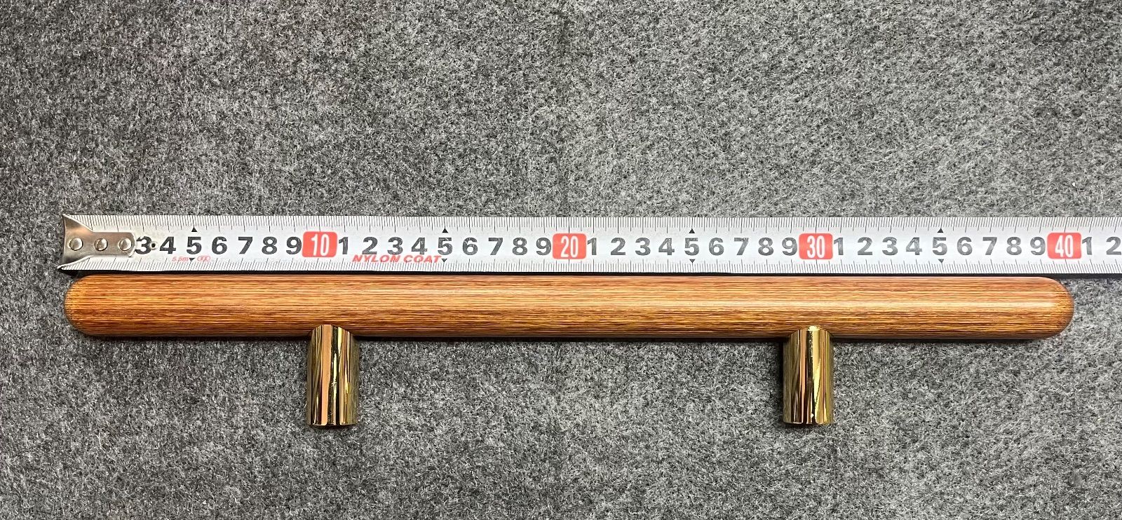 木製ハンドル スマート丸棒ハンドル 両面ハンドル 25φ L 400㍉ マイウッド 美杉座付取手 MARIC 丸喜金属 ドアハンドル 木 DIY 強化木