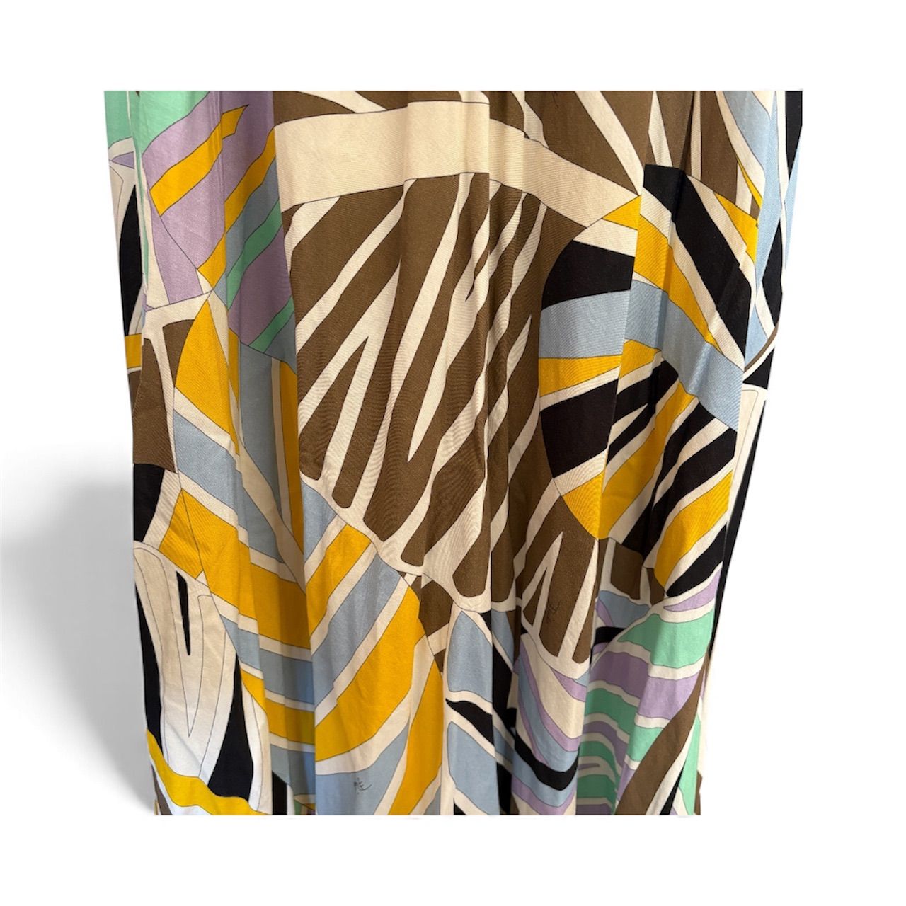 エミリオプッチ ロングスカート マキシ丈 フレア ゴム 総柄 レーヨン