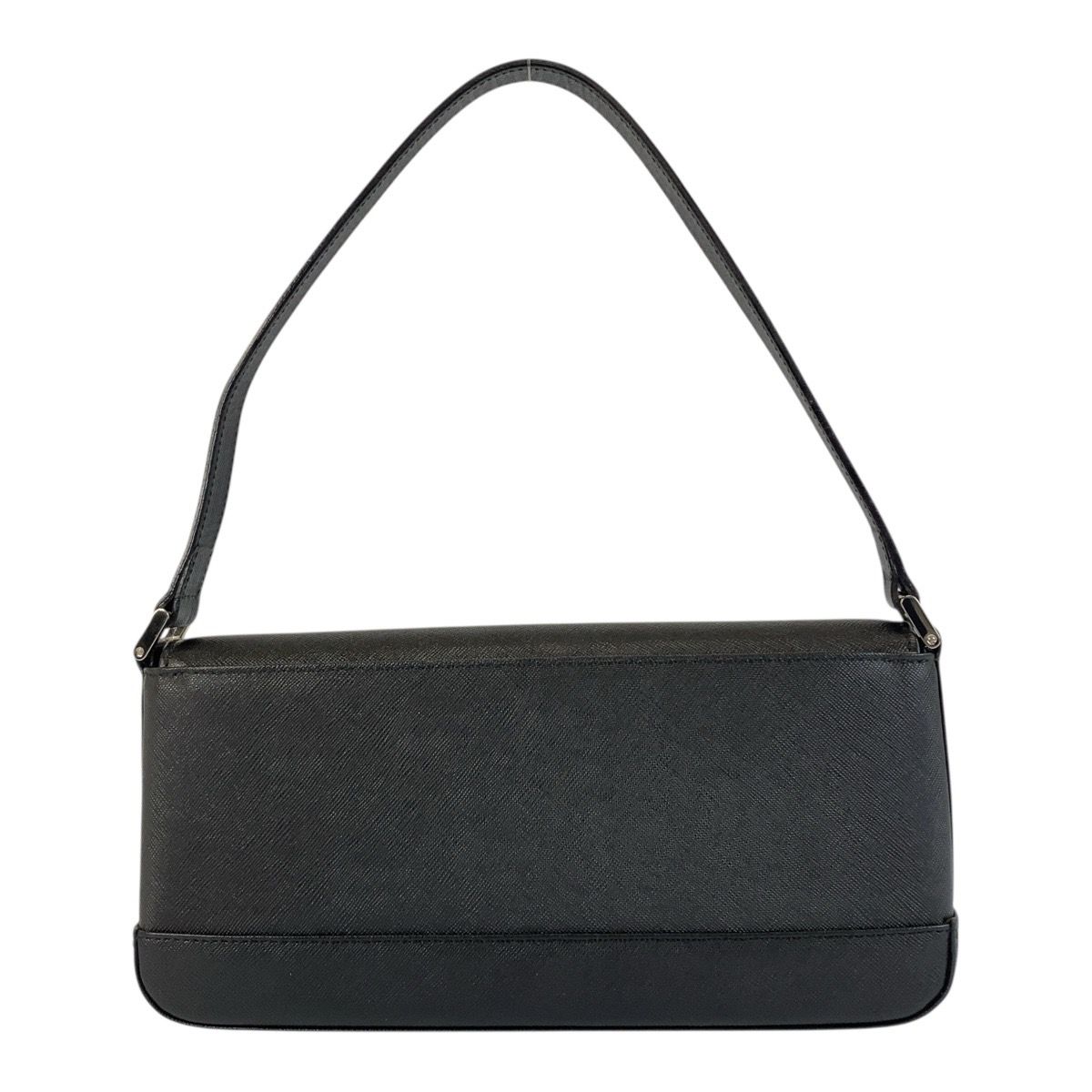 美品 BURBERRY バーバリー 中チェック柄 ブラック 黒 シルバー金具