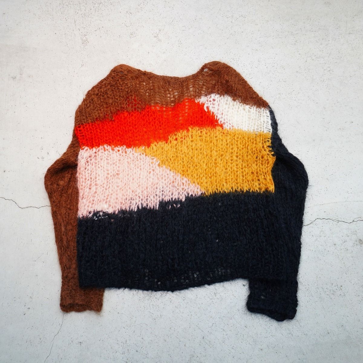 美品 24AW UNUSED アンユーズド Mohair knit cardigan モヘア ウール