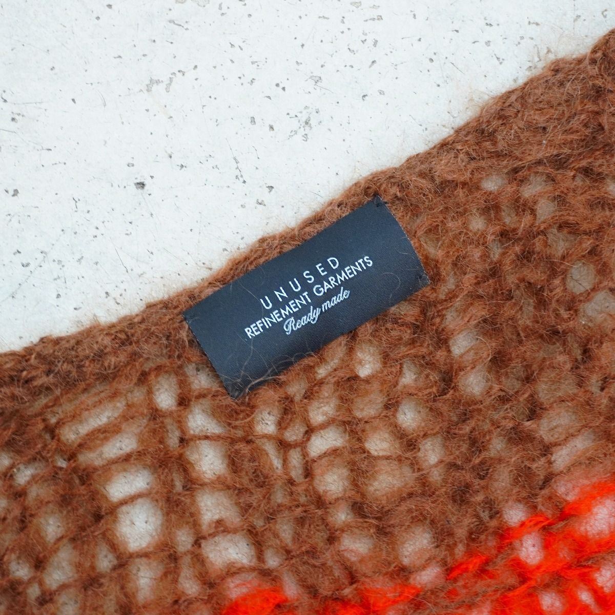 美品 24AW UNUSED アンユーズド Mohair knit cardigan モヘア ウール